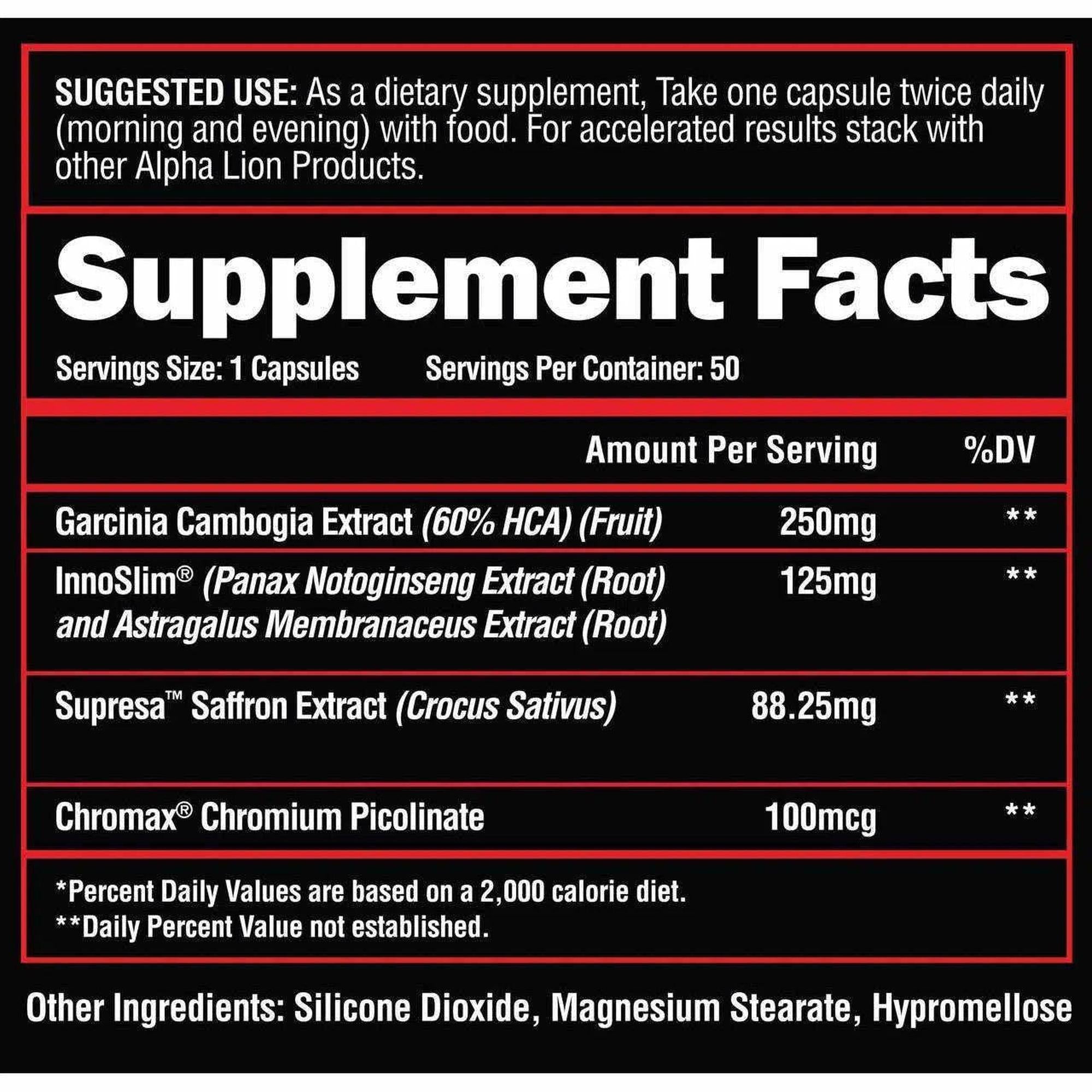 Alpha Lion Cravings Killer - 50 Capsules