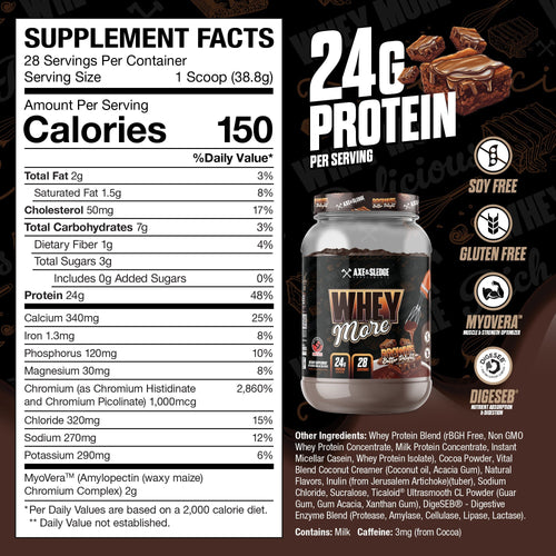 Axe & Sledge Whey More Protein - 30 Servings